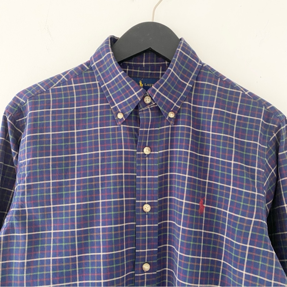 Ralph Lauren 100% Cotton Check Button-Down Shirt